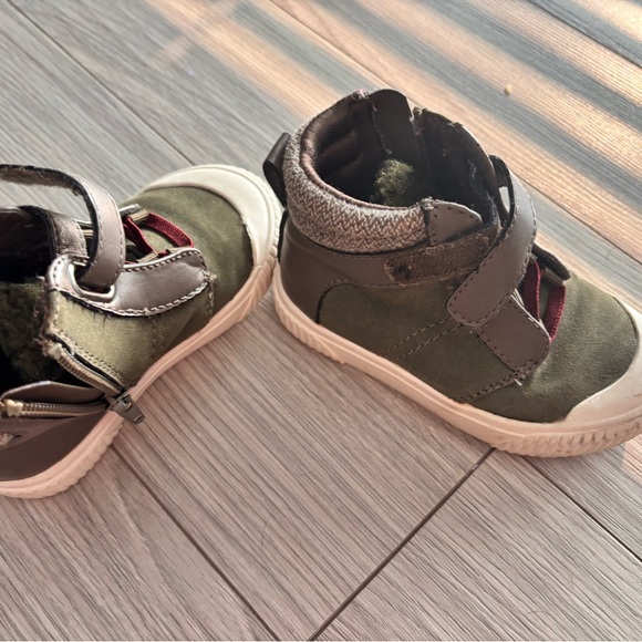 Tucker + Tate Olive and Brown Kids Boots - Picture 1 of 4
